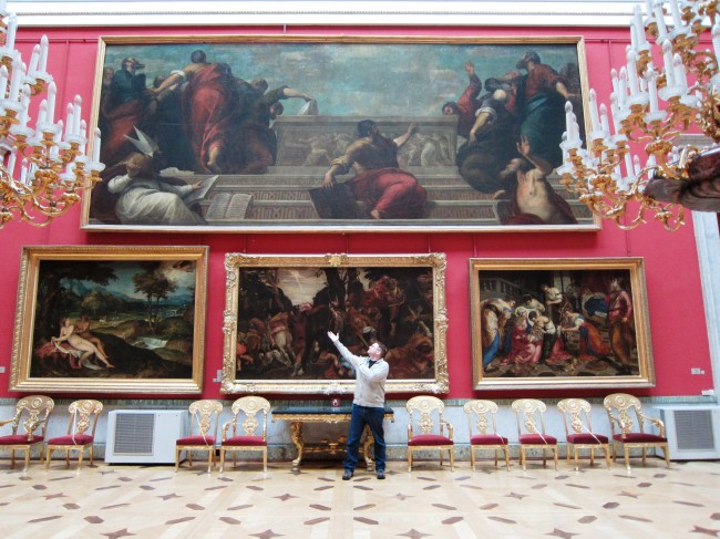 The Hermitage, St. Petersburg, Russia. A big country like Russia needs big paintings.